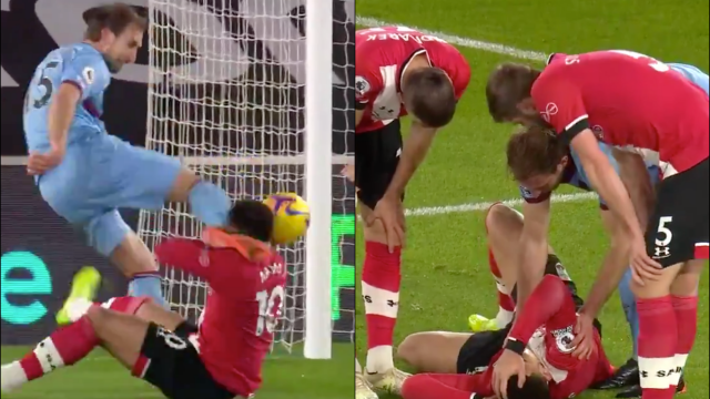 Craig Dawson kicks Che Adams in the head - Bóng Đá