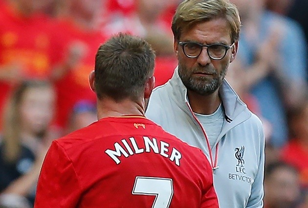 Jurgen Klopp sets record straight on James Milner 'fight' in Liverpool dressing room - Bóng Đá