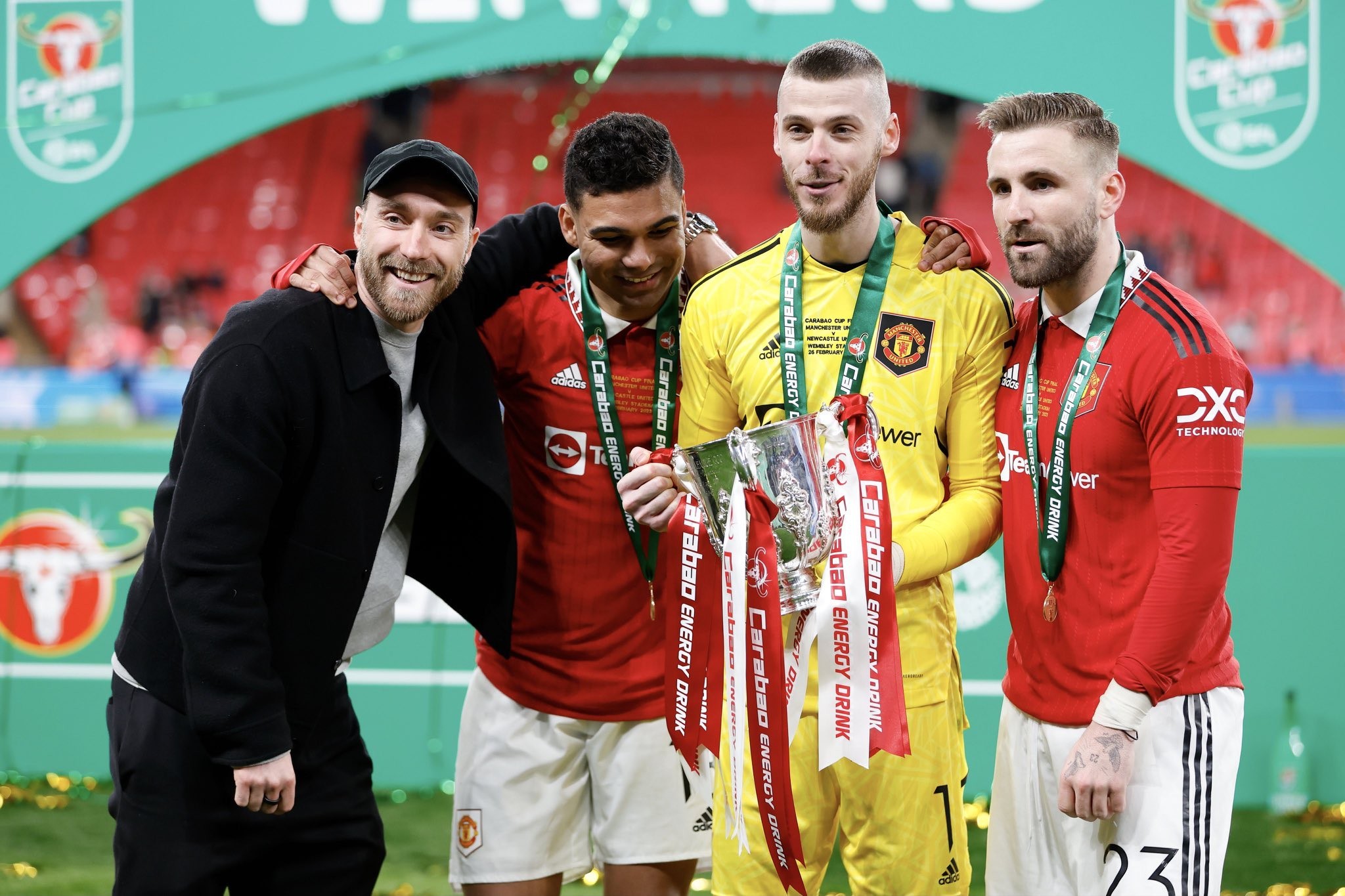 Christian Eriksen issues injury update after Manchester United win Carabao Cup - Bóng Đá