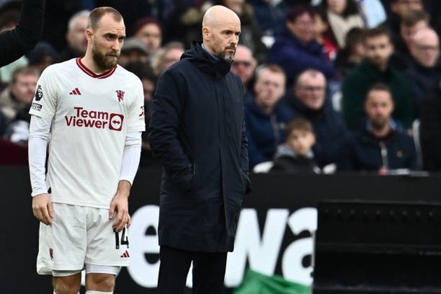 Ngó lơ Christian Eriksen, Erik ten Hag bị đồng nghiệp 