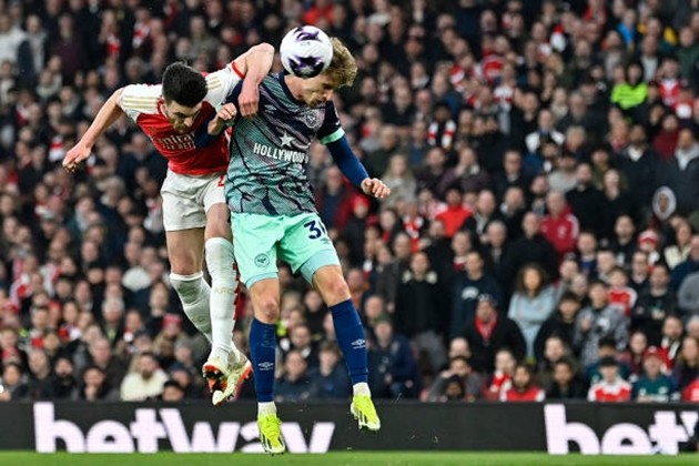 TRỰC TIẾP Arsenal 1-0 Brentford (H1): Declan Rice đánh đầu mở tỷ số cho Arsenal - Bóng Đá