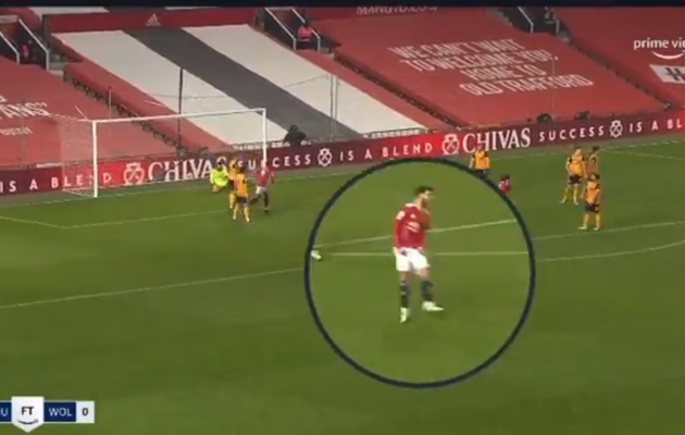 Bruno Fernandes' reaction to Marcus Rashford's winner against Wolves #mulive [amazon via  - Bóng Đá