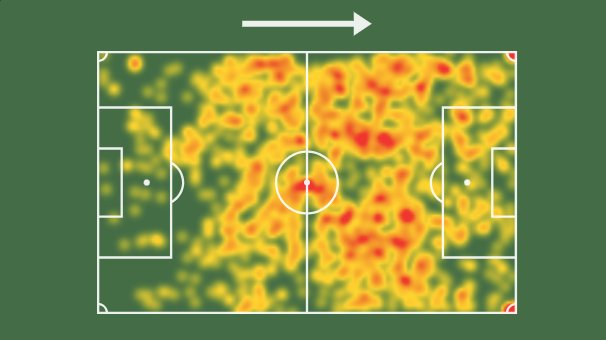 Biểu đồ nhiệt ấn tượng của Griezmann trước Hà Lan - Bóng Đá