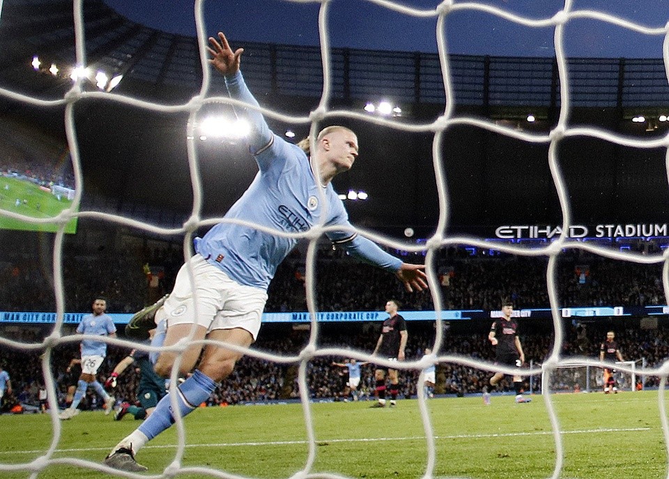 Haaland ghi bàn hiệu quả ra sao so với Ronaldo và Messi - Bóng Đá