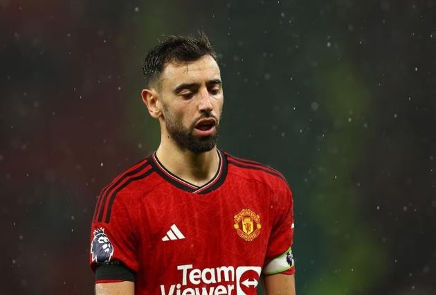 Manchester United midfielder Fernandes is 