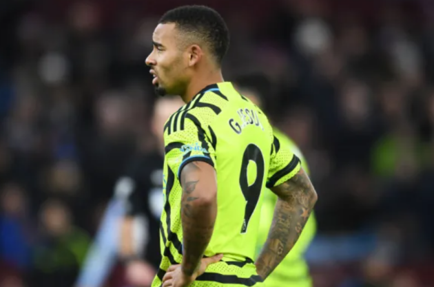 Gabriel Jesus downplays Arsenal penalty shout in Aston Villa defeat but insists he was touched - Bóng Đá