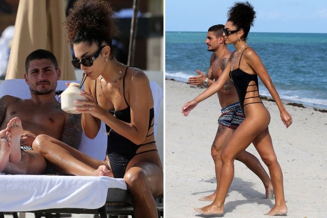 Quên đi World Cup, Verratti thư giãn bên cô vợ sexy - Bóng Đá