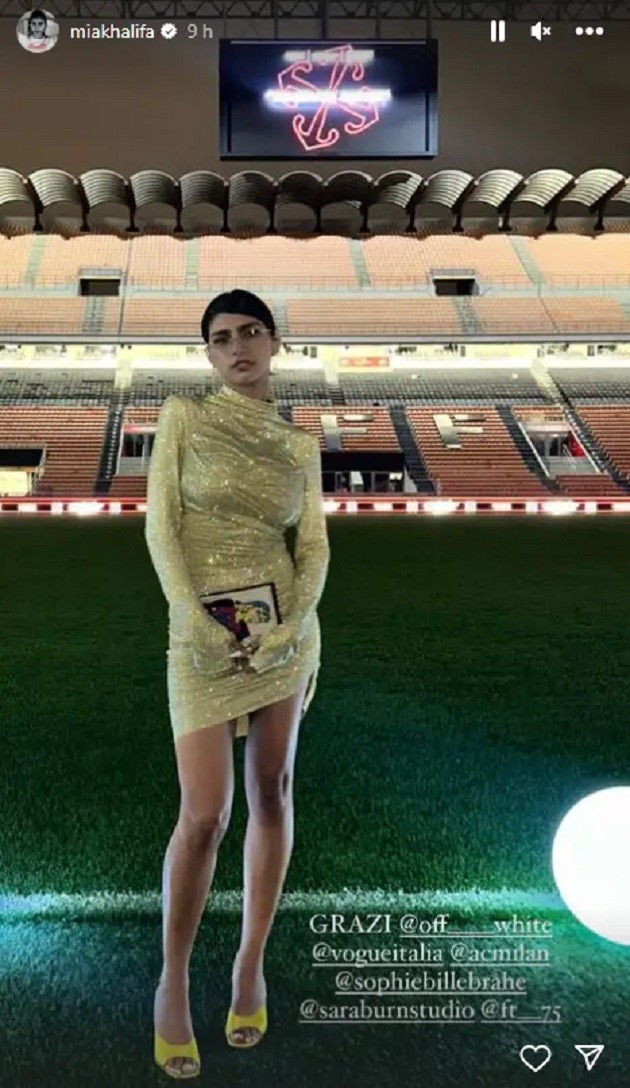 KHAL OF FAME Former adult star Mia Khalifa a shock VIP guest at European football giants’ gala at iconic stadium - Bóng Đá