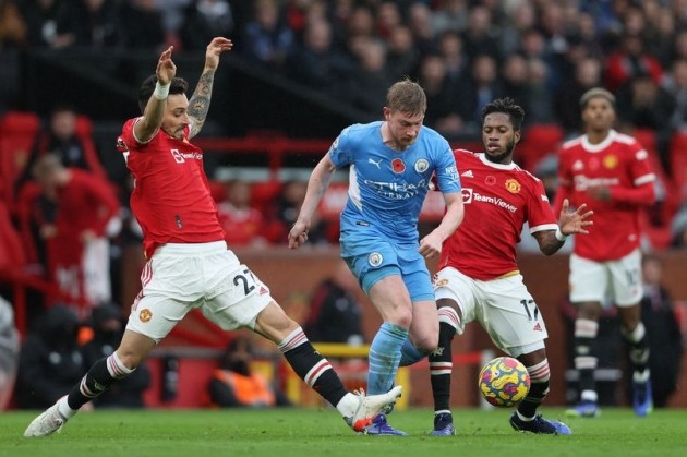 Manchester United's embarrassing Kevin De Bruyne moment that exposed their pressing problems - Bóng Đá
