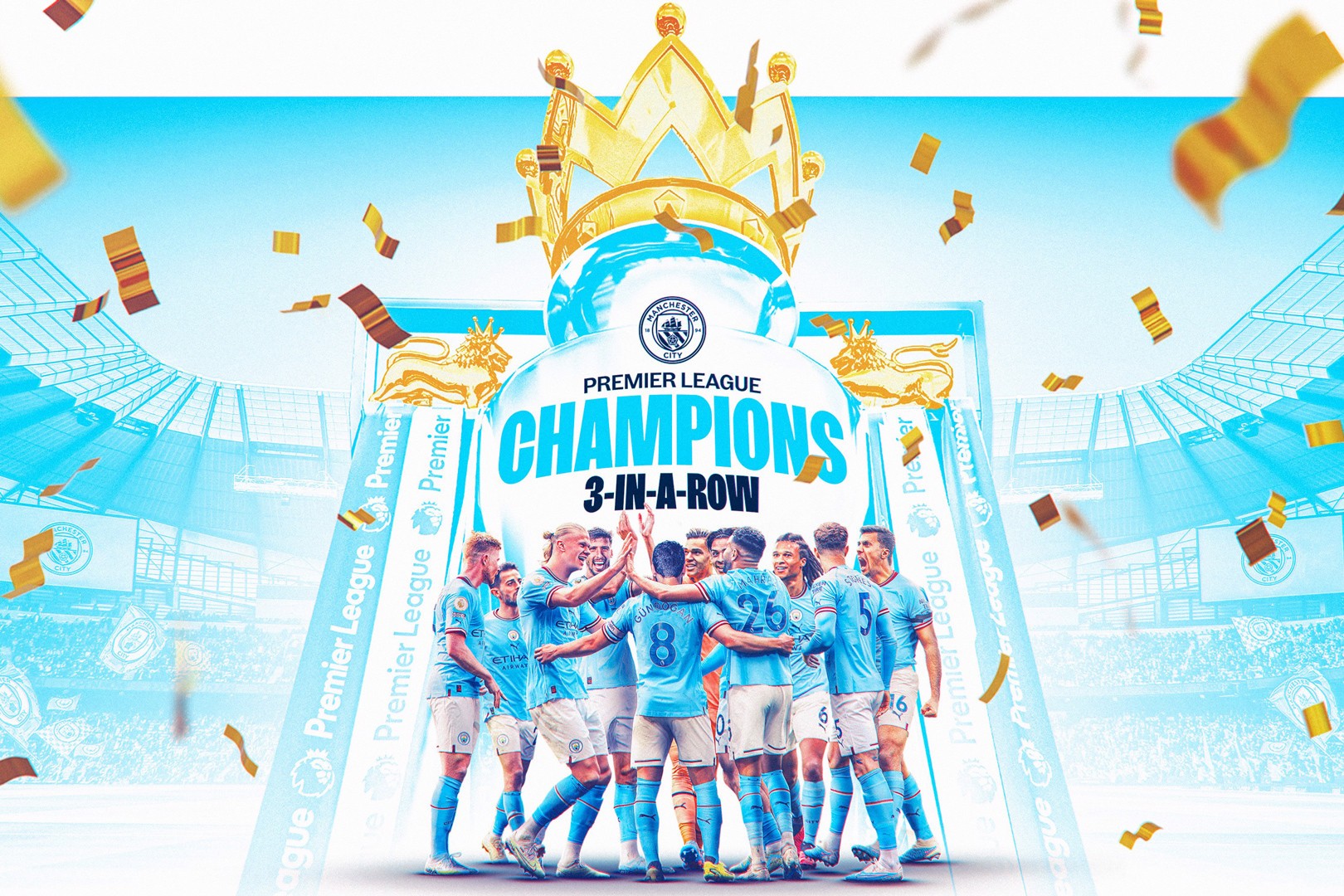Man City vô địch Ngoại hạng Anh: Chờ cú ăn 3 lịch sử - Bóng Đá