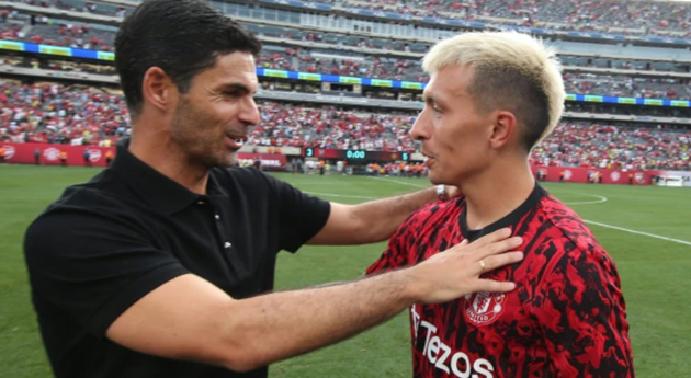 Mikel Arteta reveals what he told Lisandro Martinez after Man Utd beat Arsenal - Bóng Đá