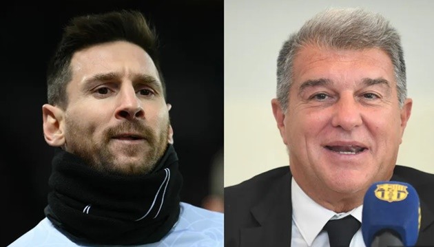 oan Laporta confirms meeting with PSG Messi's father - Bóng Đá