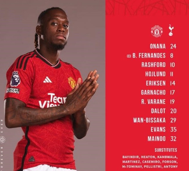 TRỰC TIẾP Man United vs Tottenham Hotspur: Werner đá chính, Casemiro và Martinez dự bị - Bóng Đá