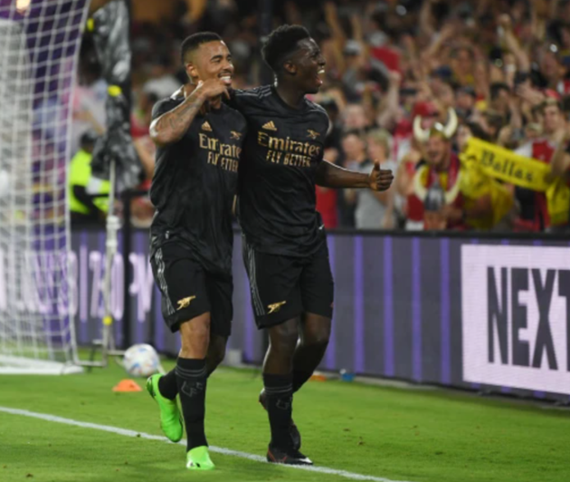 Gary Neville names Arsenal striker Eddie Nketiah as the player who has surprised him most this season - Bóng Đá
