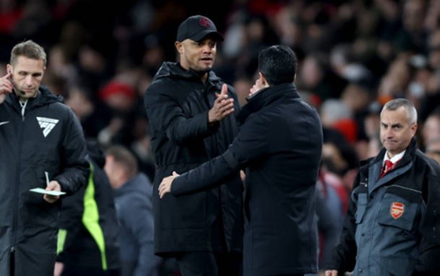 Kompany on Arteta - Bóng Đá