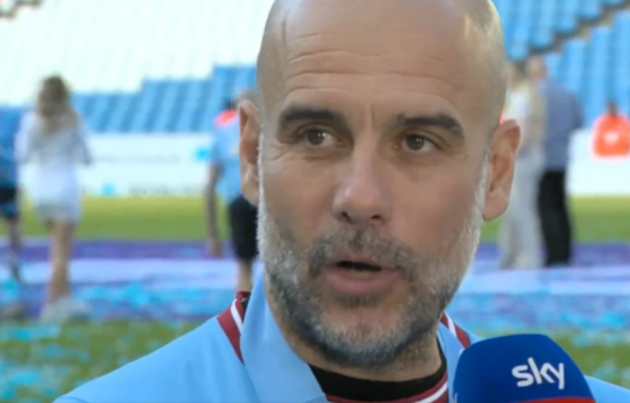 Pep Guardiola singles out two Arsenal stars as Manchester City lift Premier League title - Bóng Đá