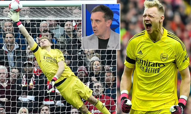 Gary Neville leads the tributes to Aaron Ramsdale - Bóng Đá
