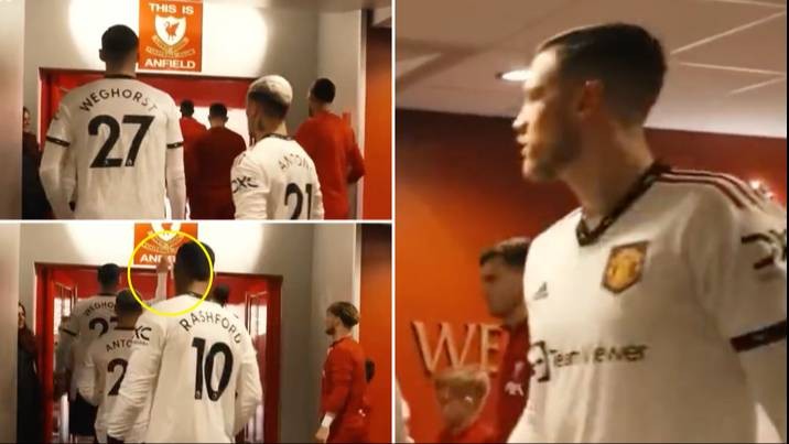 Wout Weghorst explains why he touched Anfield sign after fierce Man Utd fan backlash - Bóng Đá