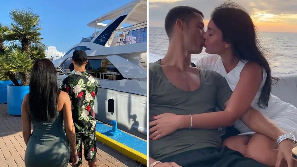 Ronaldo cùng bạn gái tận hưởng du thuyền 5,5 triệu bảng - Bóng Đá