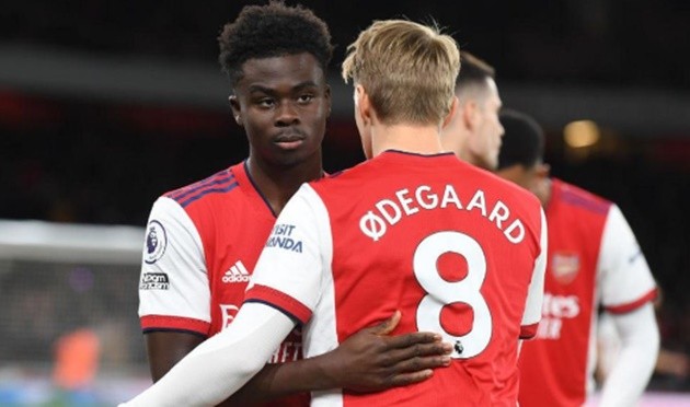 Odegaard on Saka's captain - Bóng Đá