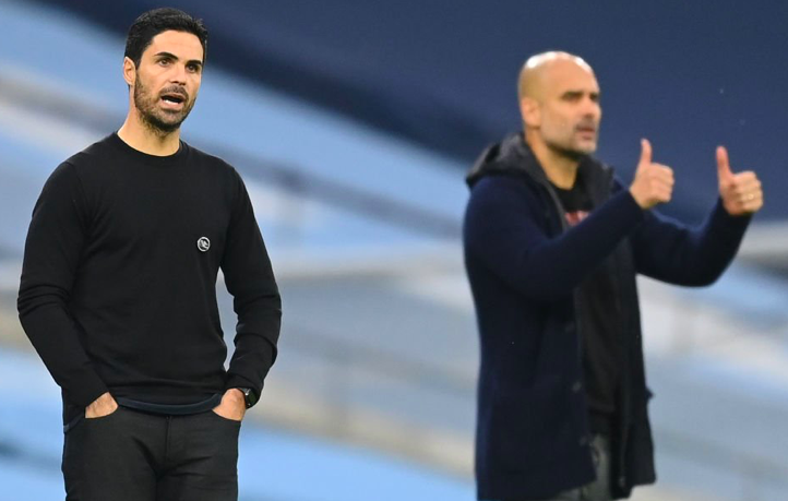 Pep Guardiola has said on Sky Sports Premier League  that Mikel Arteta’s Arsenal are growing. - Bóng Đá