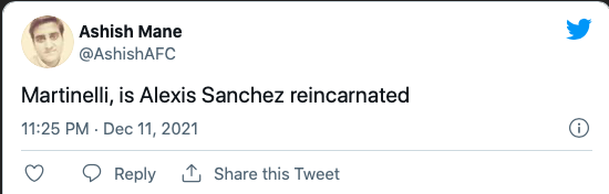Some Arsenal fans on social media have been waxing-lyrical about Gabriel Martinelli after his performance - Bóng Đá