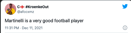 Some Arsenal fans on social media have been waxing-lyrical about Gabriel Martinelli after his performance - Bóng Đá