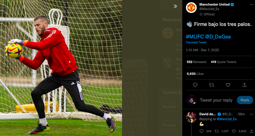 Phản ứng của De Gea khi Tây Ban Nha bị loại - Bóng Đá