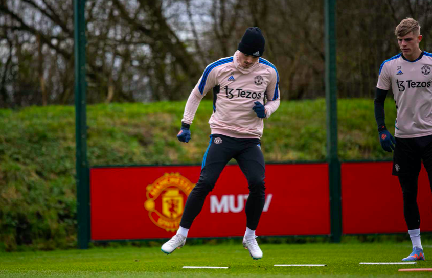 Sabitzer khiến cả đội M.U chăm chú theo dõi trong buổi tập - Bóng Đá