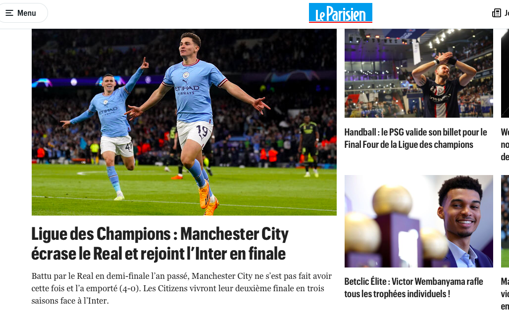 Báo chí châu Âu ngỡ ngàng khi Real thua sốc Man City - Bóng Đá