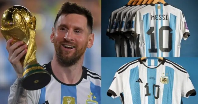 Áo đấu Messi được đem đấu giá, cạnh tranh với Jordan. - Bóng Đá