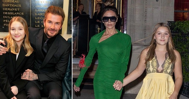 Victoria Beckham's daughter Harper enjoys a 'girls night' with Kim Kardashian at Lionel Messi's Inter Miami star-studded debut match - Bóng Đá