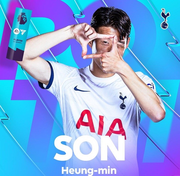 Son Heung-min: Premier League Player of the Month 9 - Bóng Đá