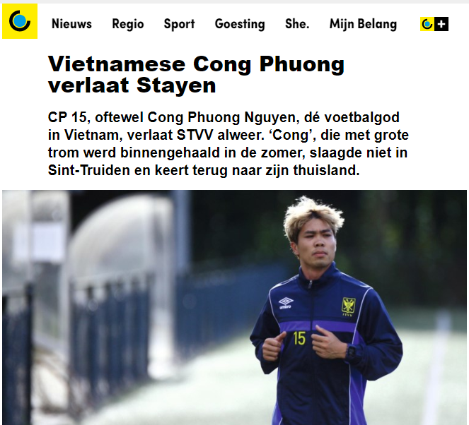 Báo Bỉ cay đắng, nói thẳng 1 điều về thương vụ Công Phượng ở Sint-Truiden - Bóng Đá