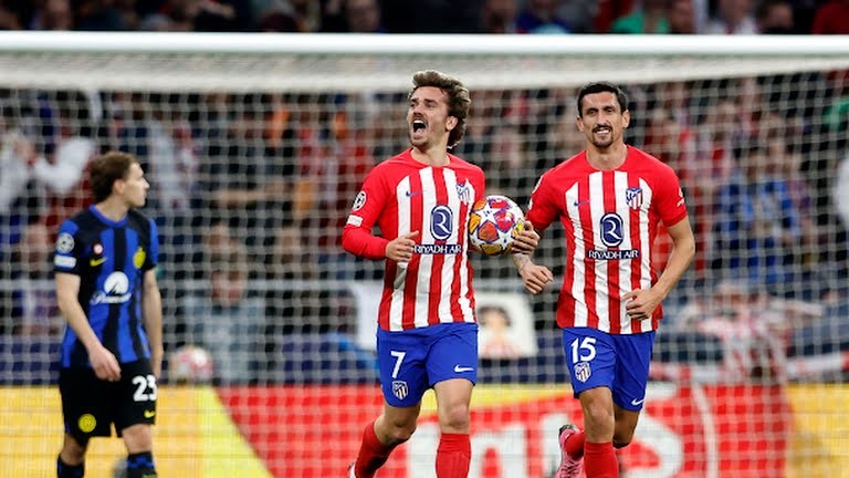 Koke and Antoine Griezmann against Inter Milan - Bóng Đá