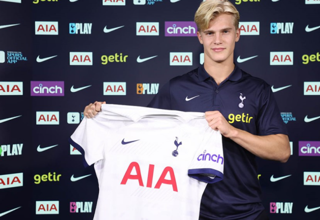 Lucas Bergvall signs in as new Tottenham player,