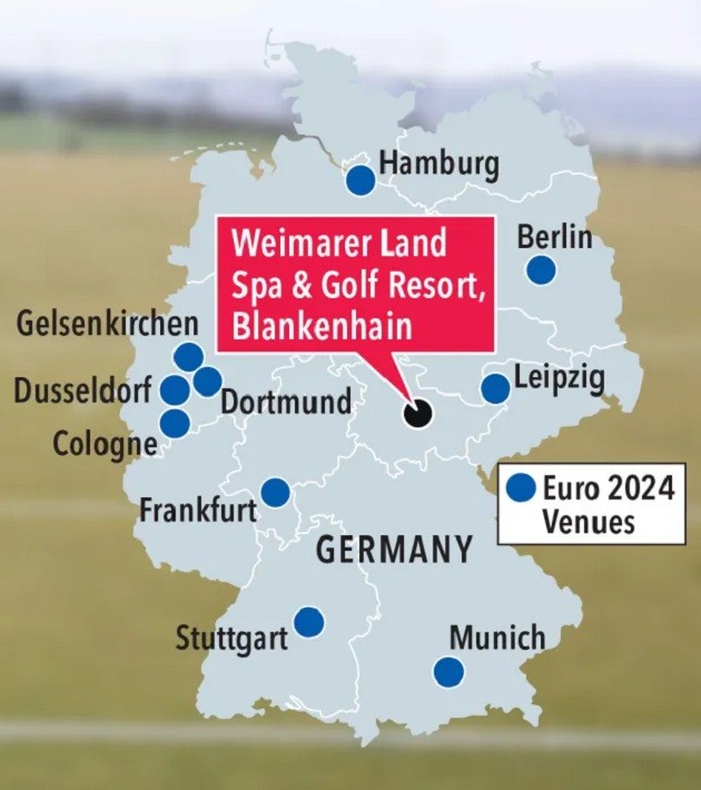 LION IN LUXURY Sun mascot Harry Mane checks out England’s Euro 2024 team hotel – complete with robot waiter and six restaurants - Bóng Đá
