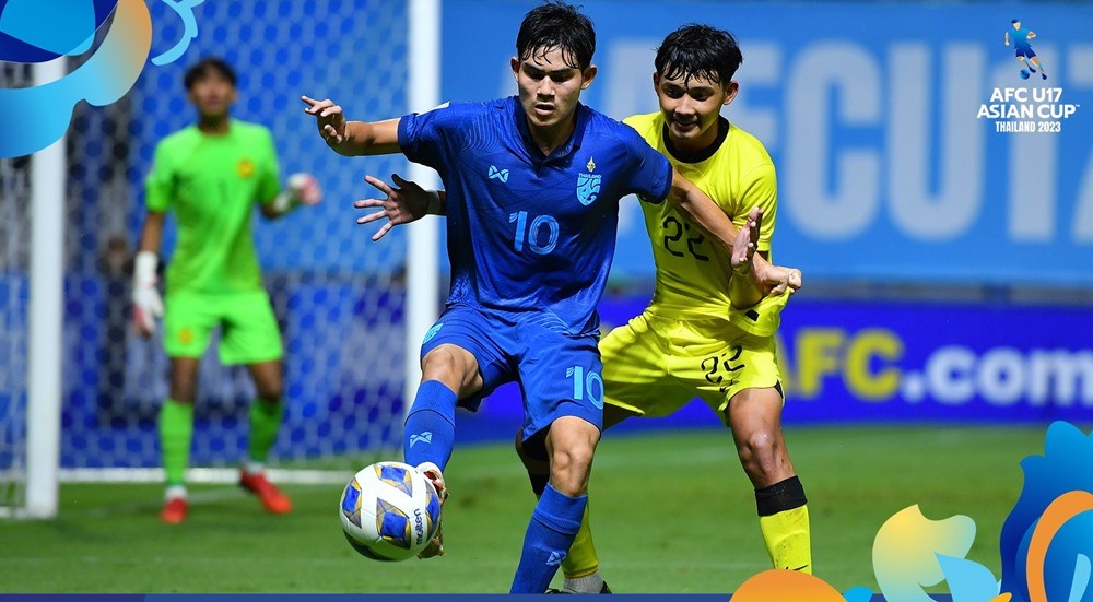 Đè bẹp Malaysia, U17 Thái Lan vào tứ kết U17 châu Á 2023 - Bóng Đá
