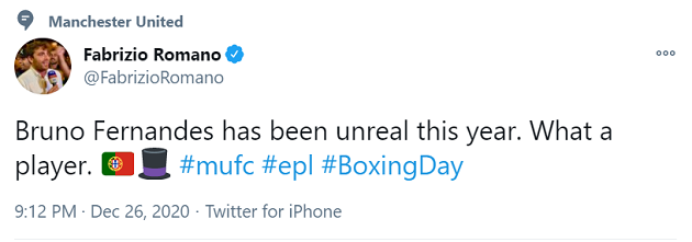 Bruno Fernandes tỏa sáng, vua chuyển nhượng Fabrizio Romano nói thẳng 1 lời về MU - Bóng Đá