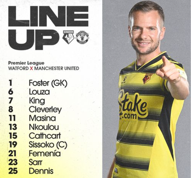 TRỰC TIẾP Watford vs Man Utd: Sancho, Ronaldo đá chính - Bóng Đá