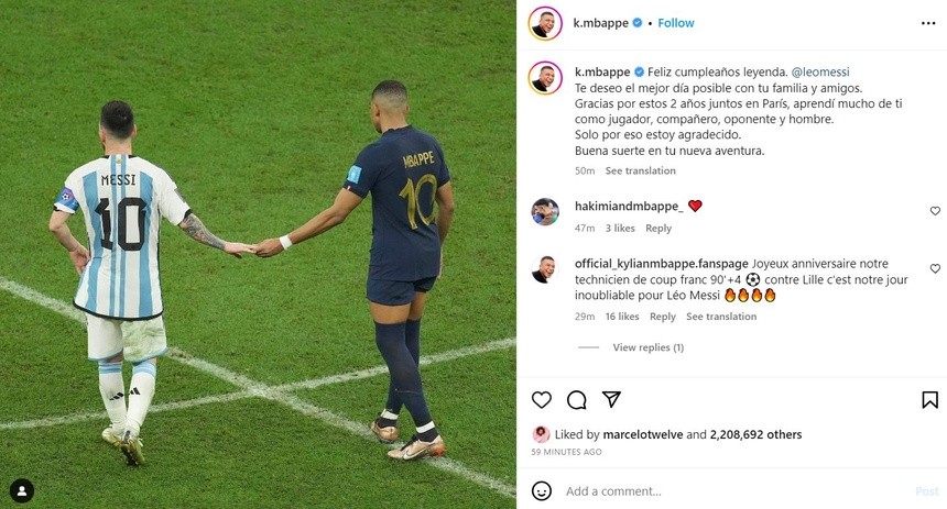 Mbappe gọi Messi là huyền thoại - Bóng Đá