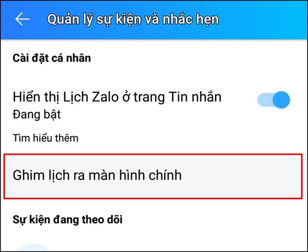 Hướng dẫn thêm lịch thi đấu bóng đá Ngoại hạng Anh vào lịch Zalo - Bóng Đá
