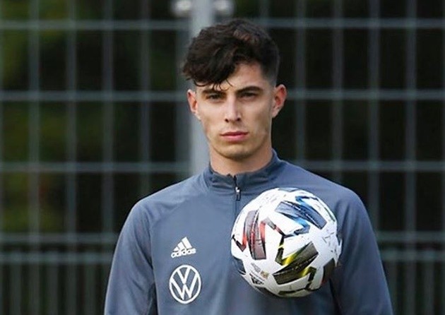 Ảnh Havertz tập cùng Werner trên tuyển Đức - Bóng Đá