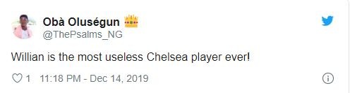 Chelsea fans rip into Willian on Twitter - Bóng Đá