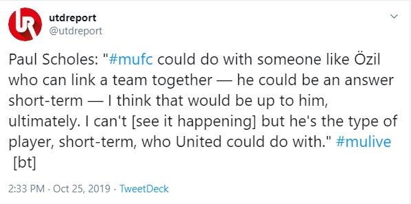 Man United fans react to Ozil  - Bóng Đá