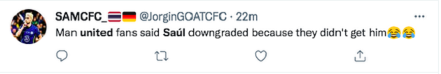 Chelsea fans say the same thing about Man United after Saul Niguez completes transfer - Bóng Đá