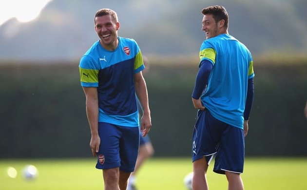 Lukas Podolski sends message to Arsenal boss Mikel Arteta over Mesut Ozil - Bóng Đá
