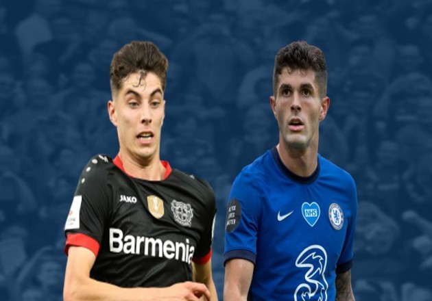 Pulisic and Havertz could battle for Chelsea's number 10 shirt - Bóng Đá