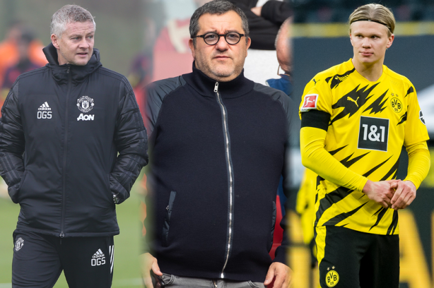 Mino Raiola aims fresh dig at Manchester United manager Solskjaer over Erling Haaland comments - Bóng Đá