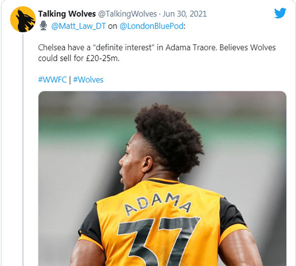 Chelsea ngã giá thương vụ mua Adama Traore - Bóng Đá